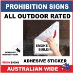 PROHIBITION SIGN - PS046 - SMOKING AREA